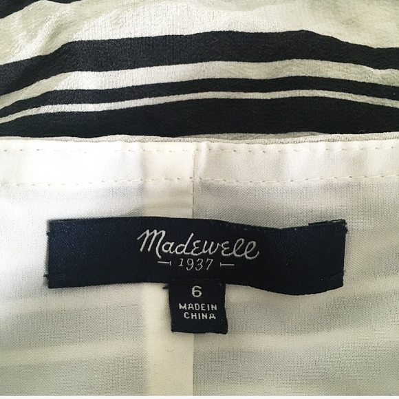 Madewell Striped Tie-waist Silk Dress - Picture 8 of 8